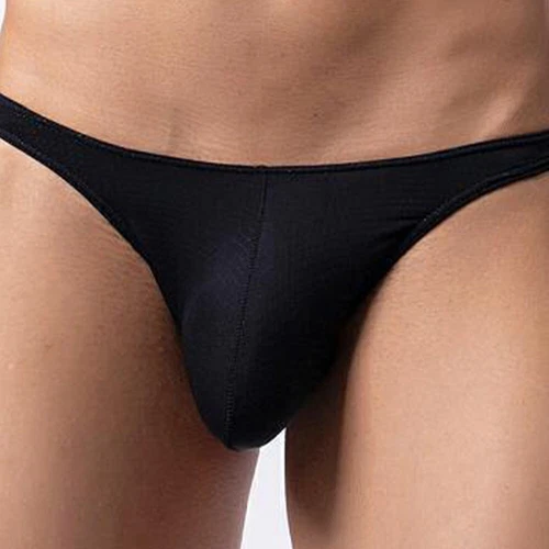 Sexy Calzoncillos de Nylon para Hombres Geniales Seda Hielo Ropa Interior de tiro bajo Bikini Bolsa Bragas. - Imagen 5 de 50