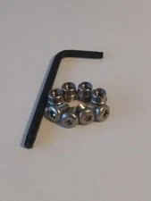 1911 Grip Screws & Bushings, Stainless Steel, T15 Torx (Wrench Included)