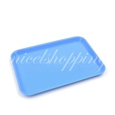 2Pc Dental Flat Plastic Instrument Tray Size B Autoclave 13.25" x 9.75" Optional