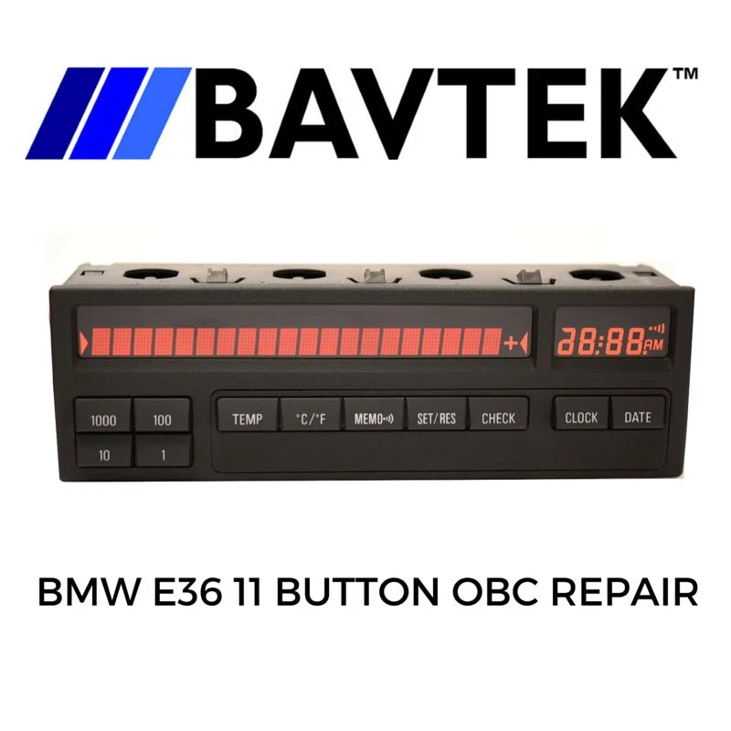 BMW E36 8 11 BUTTON ON BOARD COMPUTER (OBC) 318i 328is M3- PIXEL REPAIR SERVICE - Bild 3 von 3