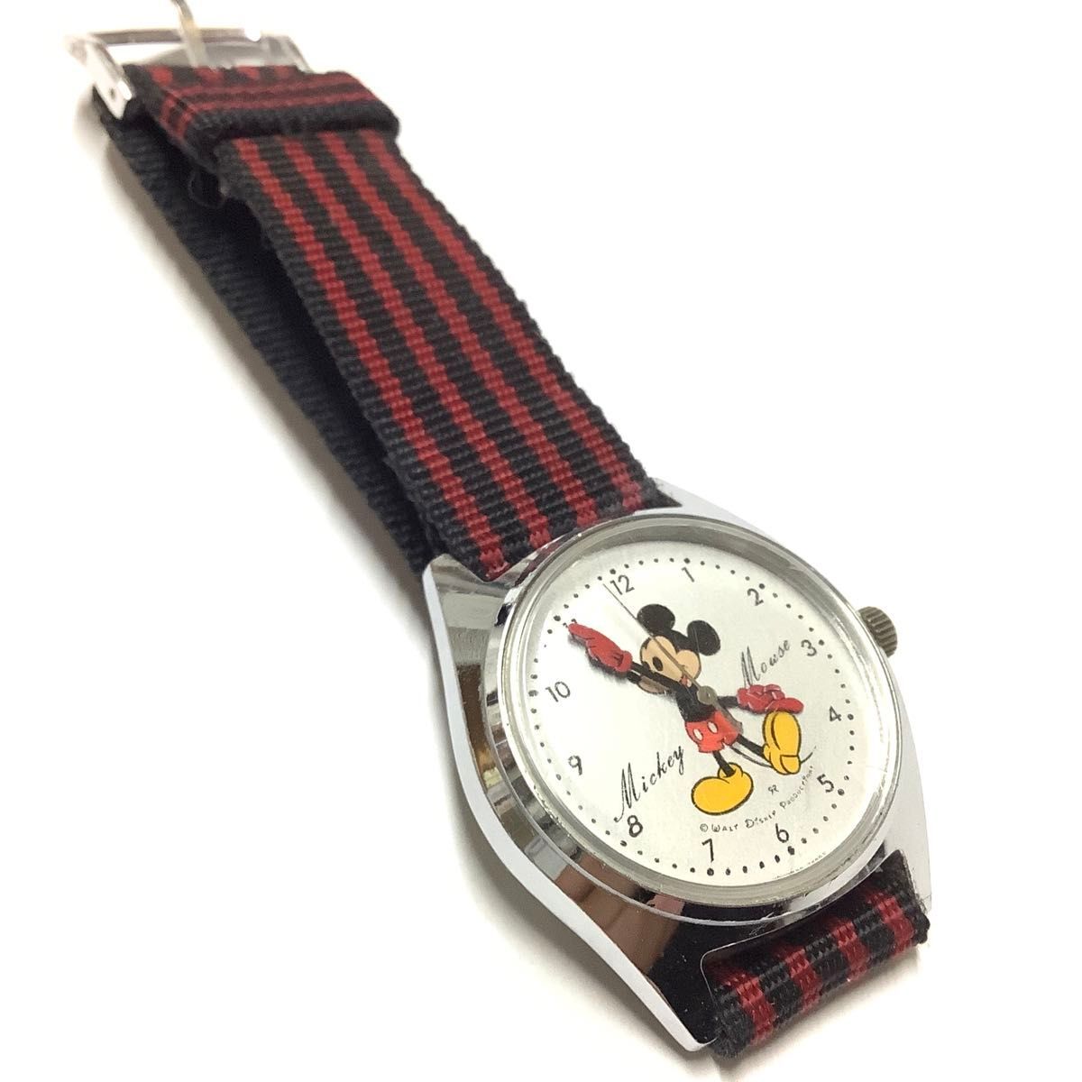 ミッキーマウス アナログ手巻き時計　ディズニータイム5000–7000 セイコー ディズニータイム ミッキーマウス 5000-7000 手巻 OH済 1970年代