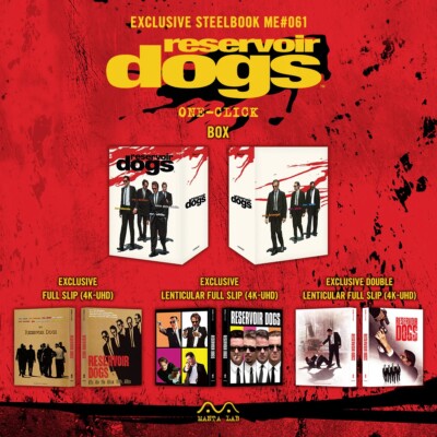 Reservoir Dogs 4K One Click SteelBook Blu-ray MANTA LAB 1992 Ships Same Day 