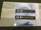 2x Chrome DUB Edition Emblem Badge