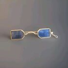 Vintage Conductor Glasses 1830s Blue Bi fold Rare, Vintage, Eye Protection