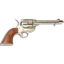 Denix Old West Frontier Revolver Replica - Nickel Finish