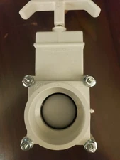 LASALLE Bristol Waste Valve for RV Gray Water Tank - 1-1/2" Diameter -White