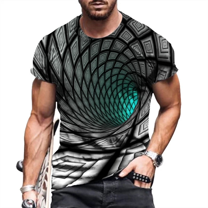 Men’s T-Shirt Fashion Graphic Print Short Sleeve Active Wear Fitness T Shirt Tee