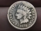 1878 Indian Head One Cent Penny- Good/VG Details