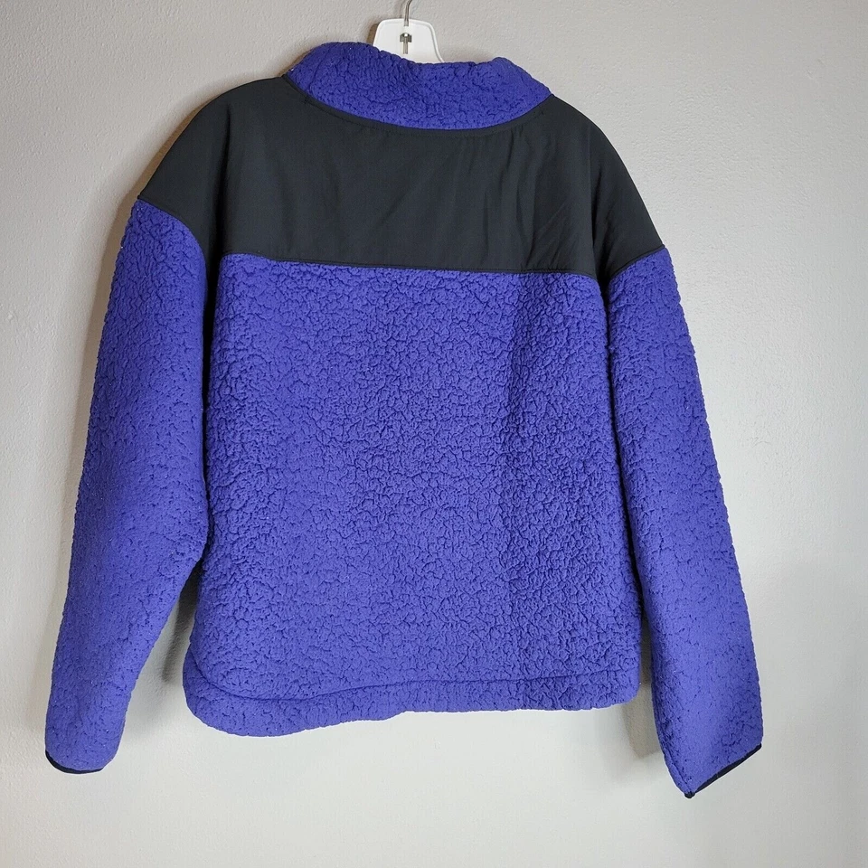 Pullover Under Armour UA Sherpa polar para mujer XL púrpura grueso y cálido Foto 3 de 4