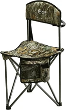 Extra Large Quick Folding Tripod Stool with Backrest Fishing Camping Chair with