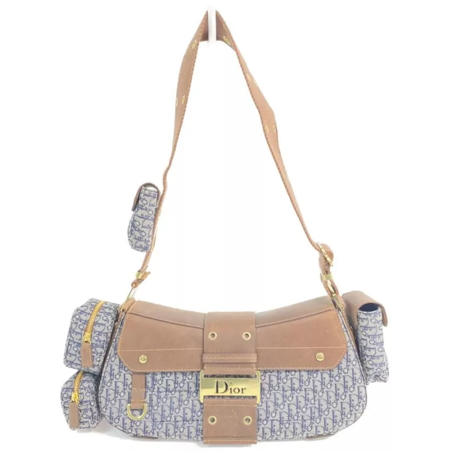 Sac Dior Galliano Street Chic Trotter vintage marine rare 2503