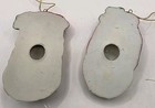 2 Vintage Porclein Santa Face Ornaments Rare — photo 4