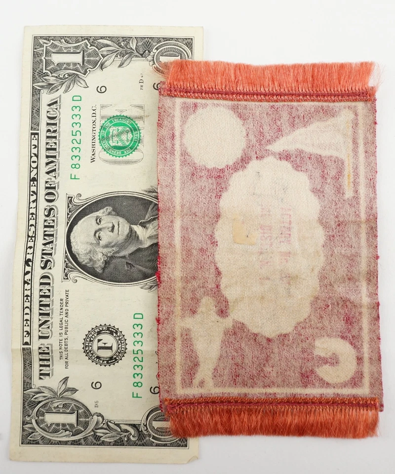 1910 Murad Cigarettes Felt Tobacco Rug Colgate University Fencer Fencing - Image 2 of 2