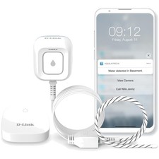 Next-Gen WiFi Water Leak Detector Starter Kit with 2 sensors Loud 100 dB Soun...