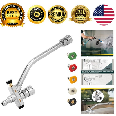 #ad Dual Connector Foam Cannon Pressure Washer Soap Attachment Dual Lance 1 4 Quick $21.84