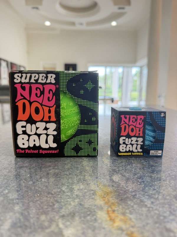 NeeDoh Super NeeDoh Fuzz Ball And NeeDoh Fuzz Ball Both Are Brand New And Sealed