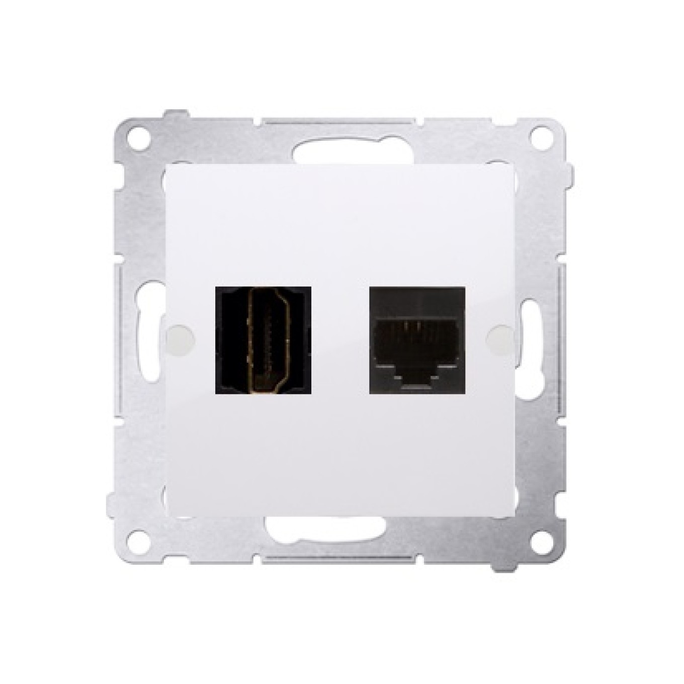Oem Weiß Simon 54 Hdmi + Computerbuchse Rj45 Kat. 6 Dghrj45.01/11 - Bild 2
