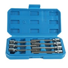 7Pcs 3/8  Drive Extra Long Allen Hex Bit Socket Set, Metric, 3mm to 10mm,