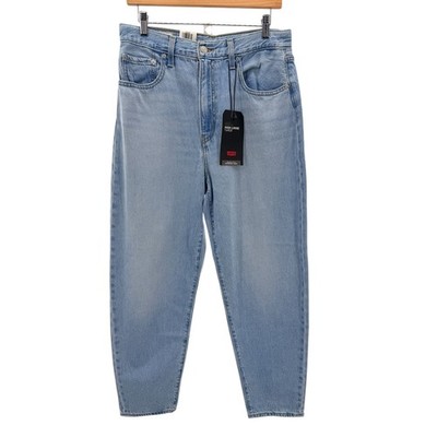 Levi's High Loose Taper Jeans W30 L29 NWT Light Wash Sustainable Denim Relaxed