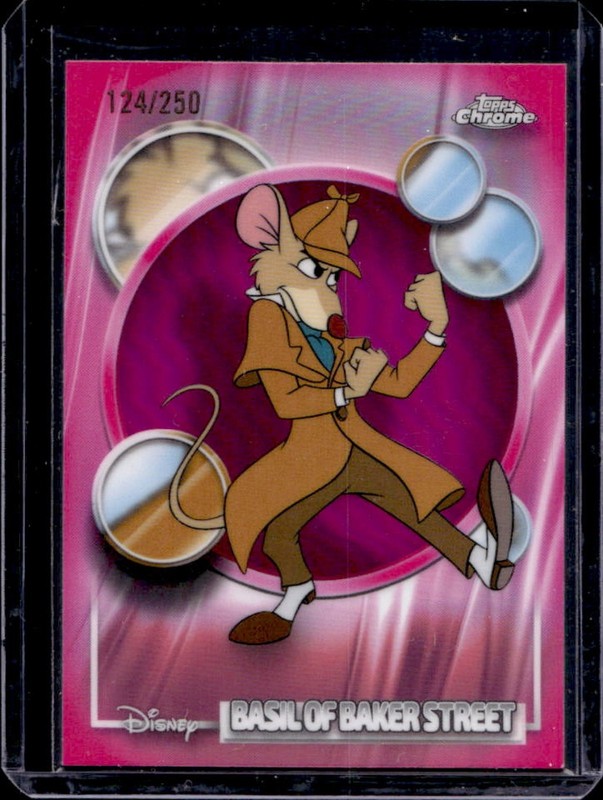 2026 Topps Chrome Disney Professor Ratigan Pink Refractor #/250
