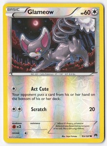 Glameow 93/122 Reverse Holo XY BREAKpoint
