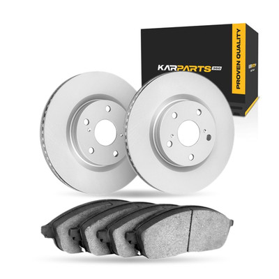 For Volkswagen Passat 2012-2021 Brake Rotor Set Front | Cast Iron | Plain Style