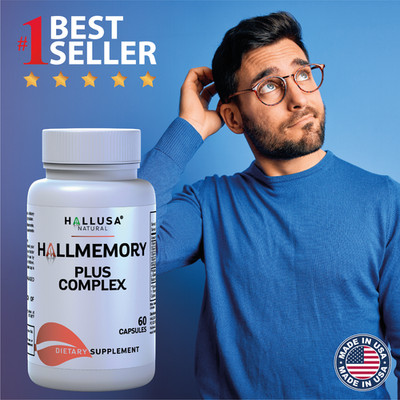 HALLMEMORY - Brain Health - Mental Concentration - Focus Function 60 Capsules