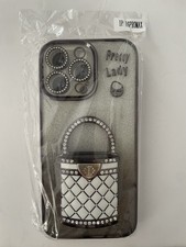 iPhone 16 Pro Max Case Pretty Lady Purse BlLI...