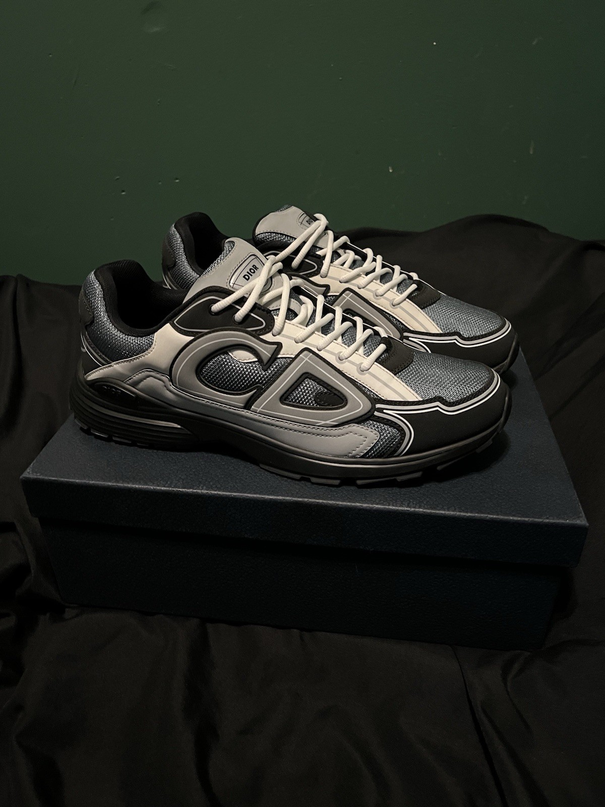 Dior B30 Blue Grey Black Size 47 Sneakers Trainers Men's Shoes