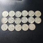 Lot of 17 - 90% Silver Franklin Half Dollars Various Dates and Mints Circulated
