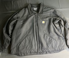 Carhartt Men's Relaxed Fit Duck Blanket Lined Detroit Jacket Workwear size 3XL