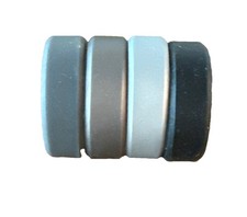 4Pack- 8mm Silicone Wedding Rings For Men Size 11 Hypoallergenic Sport Band-New