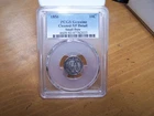 1856 P Seated Liberty Silver Dime- Philadelphia PCGS XF Details SMALL DATE