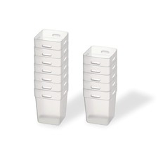 12pcs Fridge Door Storage Containers Drawer Organisers Kitchen Tidy Set