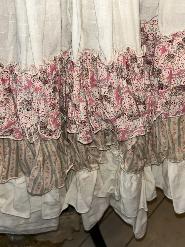 Nadir Positano Women’s White Layered Dress Cotton Size S Made Rare - Bild 4 von 4