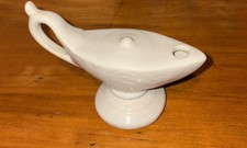 Vintage Genie Alladin Style Lamp Ceramic Candle Holder/ As Is.