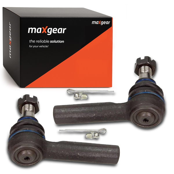 2X Maxgear Spurstangenkopf Nissan Navara Pathfinder R50 Pick D22 X-TRAIL T30 T31-image