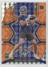 2022 Panini Mosaic Rookies Reactive Orange Prizm Daniel Bellinger #362 fm0