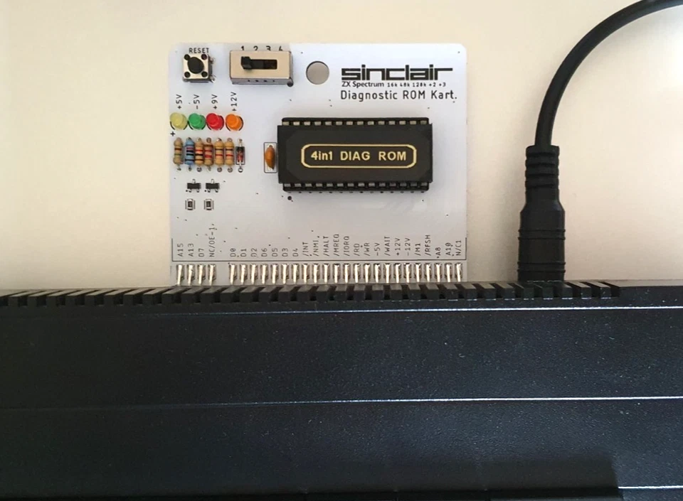 Cartucho de prueba de diagnóstico ZX Spectrum 16k 48 128 k - ROM de prueba externa - Imagen 2 de 4
