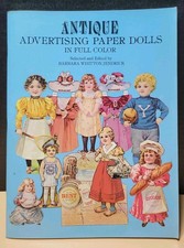 1981 Antique Advertising Paper Dolls full color Barbara Whitton  Jendrick NEW VT