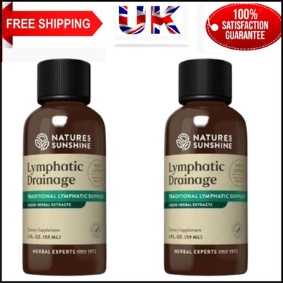 Nature's Sunshine 2er Pack Nahrungsergänzungsmittel zur Lymphdrainage, lindert Blähungen, Immunität