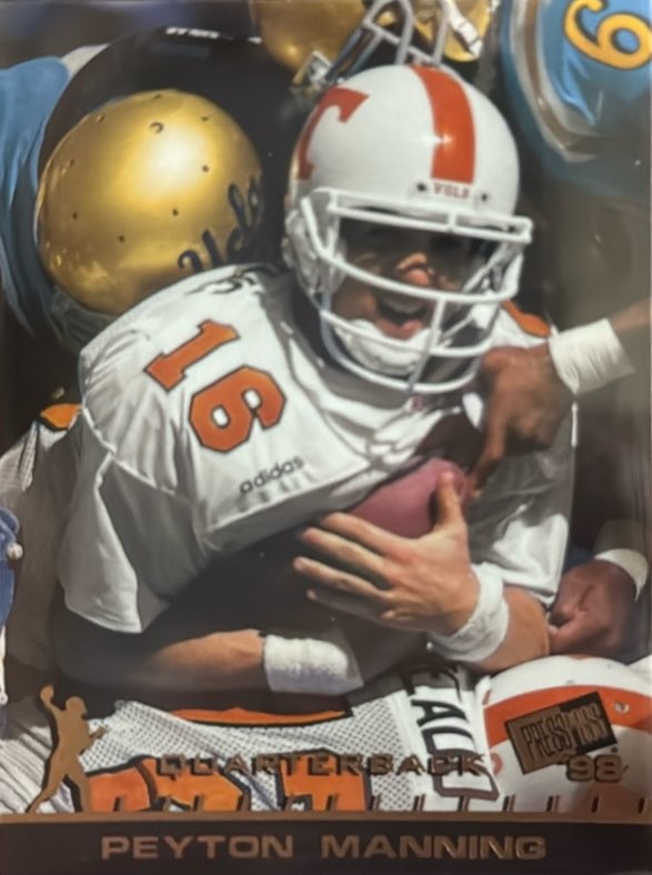Peyton Manning Press Pass #1 Base