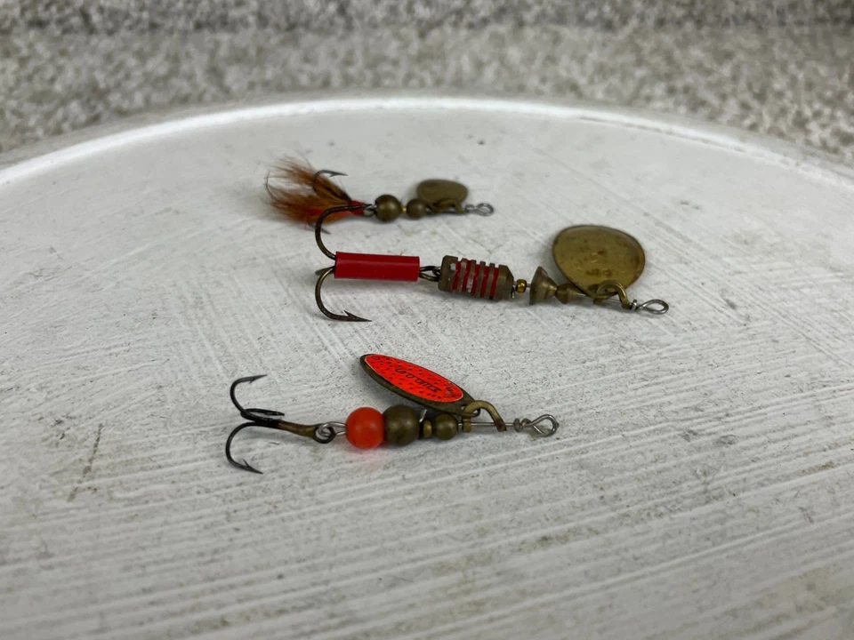 Lot of 3 Mepps Trout Spinner Fishing Lure Bait 0/3 Multicolor - Image 4 of 4