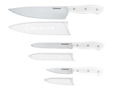 Cuisinart Classic Triple Rivet Stainless Steel 3 Piece Knife Block Set 