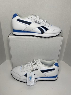 Reebok Glide   White / Black / Kinetic Blue   Men s Retro Inspired Sneakers