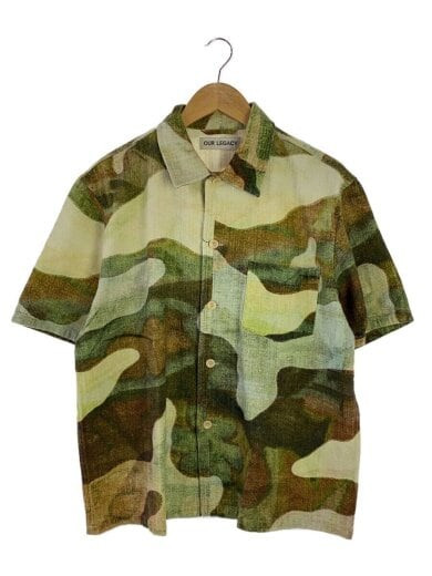 OUR LEGACY/Short sleeve shirt/46/Cotton/GRN/m2222blc/22SS BOX 