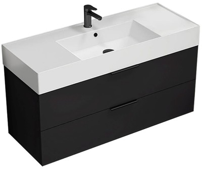 Nameeks Derin-4818-W Derin 48'' Wall Mounted Single Basin Vanity - Black