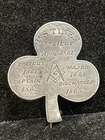 RARE CIVIL WAR Sterling NAMED IRISH BRIGADE Military FREEMASON 2nd Corps Badge