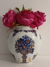 Alte Porzellan Vase Heinrich Germany Echt Kobalt Hofgarten Gold Verzierung 17 cm