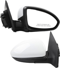 Passenger Side Mirror Power Manual Fold 2011-2016 Chevy Cruze White Non-heated Passenger Side Mirror Power Manual Fold 2011-2016 Chevy Cruze White Non-heated